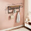 VASAGLE 3-in-1 Wall Mounted Coat Rack with Adjustable Hooks & Shelf 1