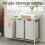 VASAGLE 3-Compartment Laundry Basket with Slatted Shelf & Liners 4