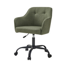 Office Chair, Swivel Chair, Desk Chair, Makeup Vanity Chair, Adjustable Height, Armrests, 110 kg Load