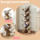 VASAGLE Tree-Shaped Bookshelf for Small Spaces, Easy Assembly 6