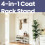 VASAGLE Industrial-Style Coat Rack with Shoe Storage and Bench 4