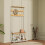 VASAGLE Multifunctional Coat Rack with Bench, Hooks & Shoe Storage 4