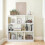 VASAGLE Modern White Bookcase with Versatile Storage 3