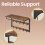 VASAGLE 3-in-1 Wall Coat Rack with Shelf, Hooks, and Hanging Rod 5