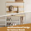 VASAGLE Multifunctional Coat Rack with Bench, Hooks & Shoe Storage 5