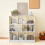 VASAGLE Modern White Bookcase with Versatile Storage 4