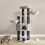 FEANDREA Self-Warming Cat Tree with Thick Scratching Posts & Groomers 1