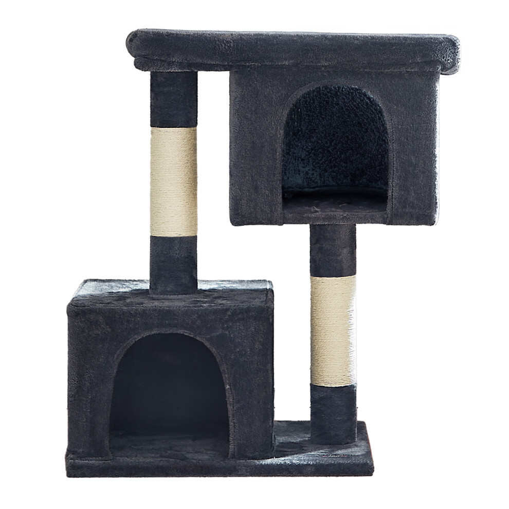Feandrea (Smoky Grey) Cat Tree, 101 Cm Cat Tower, Xl, Cat Condo For Extra Large Cats Up To 20 Kg, Large Cat Perch, 2 Cat Caves, Scratching Post
