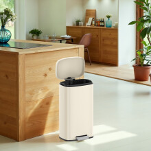 30L KitchenRubbish Bin with Soft-Close Lid and Inner Bucket
