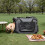FEANDREA Foldable Pet Carrier with Mesh Windows and Fluffy Mat 1