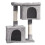FEANDREA Light Grey Cat Tree with Sisal, Plush, Anti-Tip Kit 1