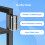 VASAGLE Space-Saving 6-Tier Bookshelf for Small Rooms, Ebony Black 6