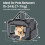 FEANDREA Foldable Pet Carrier with Mesh Windows and Fluffy Mat 4