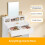VASAGLE Dressing Table with Large Mirror, Vanity Table with 2 Drawers and 3 Compartments, Makeup Table, Modern 5