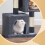FEANDREA Cat Tree, Cat Tower, with Large Cat Perch, 2 Cat Caves, Scratching Post, Dark Gray 4