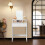 VASAGLE Dressing Table with Large Mirror, Vanity Table with 2 Drawers and 3 Compartments, Makeup Table, Modern 2