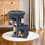 FEANDREA Cat Tree, Cat Tower, with Large Cat Perch, 2 Cat Caves, Scratching Post, Dark Gray 3