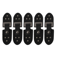 20Paren Zwarte PU Toggle Sluitingen Duffle Knopen Voor DIY