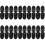 20Paren Zwarte PU Toggle Sluitingen Duffle Knopen Voor DIY 5
