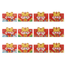 84Stk Rote Papierumschläge Cartoon Muster Geschenkumschläge