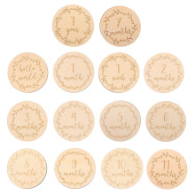 70Ud Tarjetas De Madera Beige Para Decorar Fiestas Y Fotos Bebé