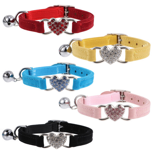 5 Unidades Collar Ajustable Para Con Y Corazón 1