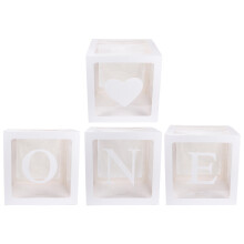 8 Pcs Birthday Balloon Boxes One Letter Case Photo Prop