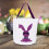 2 Pcs Rabbit Pattern Candy Bucket Easter Treat Bag 8