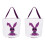 2 Pcs Rabbit Pattern Candy Bucket Easter Treat Bag 2