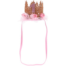 Kids Fake Flower Crown Hairband Birthday Dress Accessory