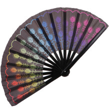 1Pc Delicate Peacocks Tail Design Folding Fan Classical Craft