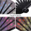 1Pc Delicate Peacocks Tail Design Folding Fan Classical Craft 9