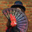 1Pc Delicate Peacocks Tail Design Folding Fan Classical Craft 3