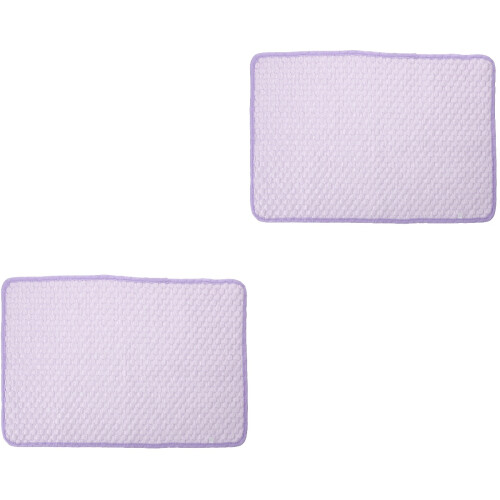 2Pcs Dog Cooling Mat Summer Pet Pad Comfortable Breathable 2