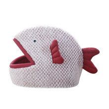 1Pc Fish Shaped Pet Nest Bed For Dogs Cats Winter House