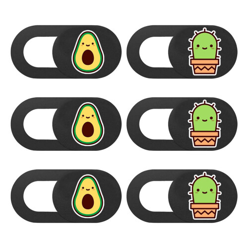 6Pcs Cover Slide Replacement Cartoon Pattern