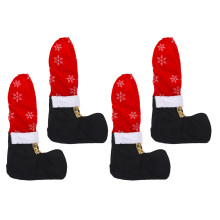 8 Pcs Christmas Snowflake Chair Leg Sleeves Fabric Protectors