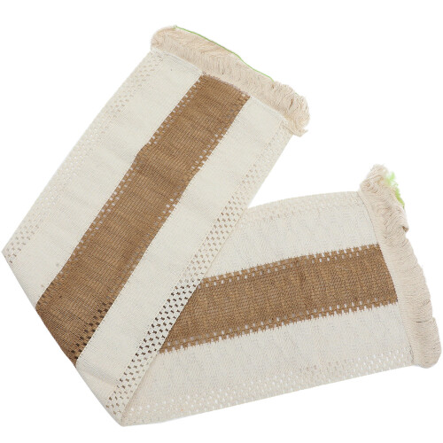 5 Pcs Tassel Table Runner Cotton Linen Kitchen Home Decoration
