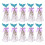 50 Pcs Creative Mermaid Candy Boxes Triangle Pyramid Gift Boxes 1