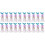 50 Pcs Creative Mermaid Candy Boxes Triangle Pyramid Gift Boxes 2