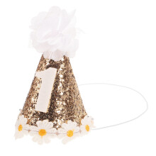 5Pcs Flower Party Hat Cone For Kids 1St Birthday Celebration