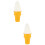 2Pcs Kid Imitation Ice Cream White Realistic Display Model 7