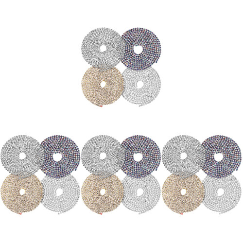 16 Pcs Diamond Chain Accessories Brass Tailoring 1