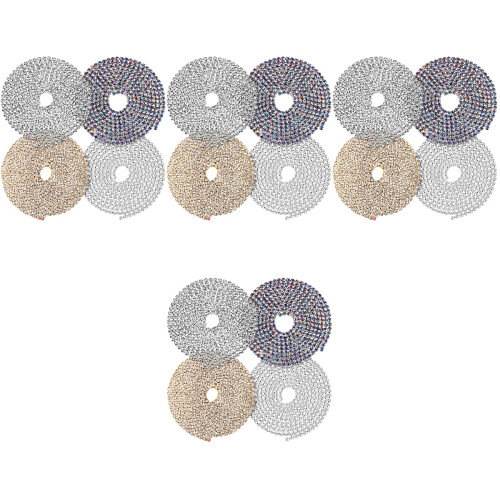 16 Pcs Diamond Chain Accessories Brass Tailoring 2