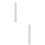 2Pcs Baby Height Growth Chart Wood Frame Fabric Ruler Wall Hanging 7