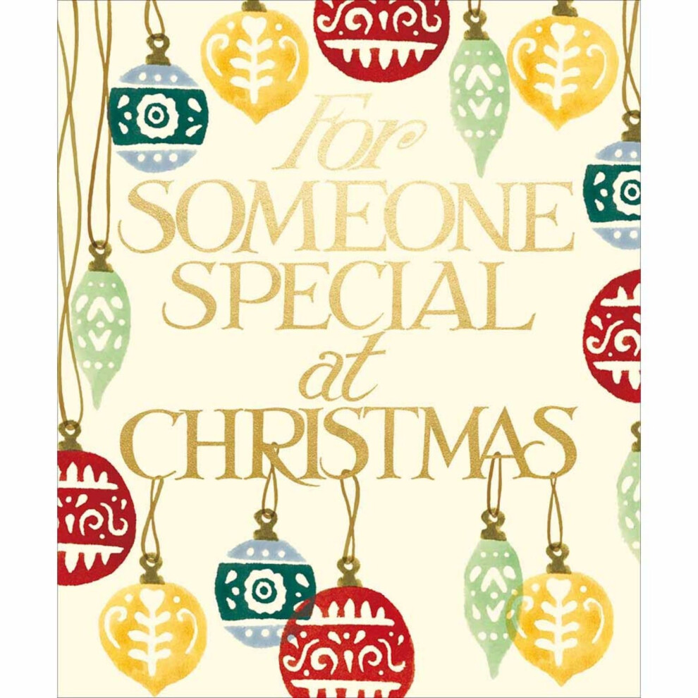 Woodmansterne Emma Bridgewater Someone Special Christmas Card Festive Baubles Xmas Greetings