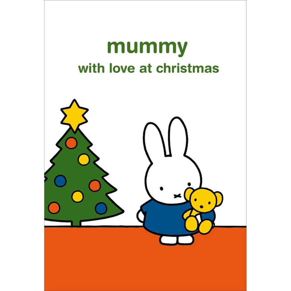 Woodmansterne Miffy Mummy Christmas Card Cute Bunny With Love At Christmas Xmas Greetings