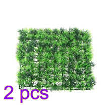 Set Of 2 Aquarium Artificial Plant Landscape Mat Fish Tank Grass