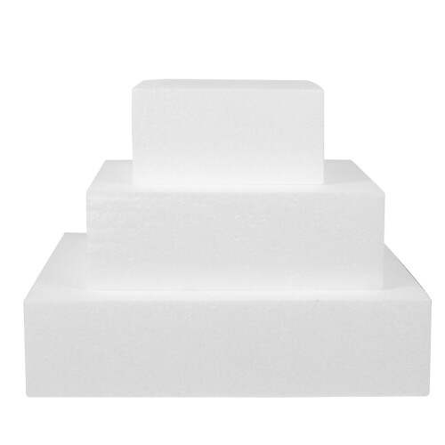 6 Pcs Square Cake Model Foams Baking Dummy 1