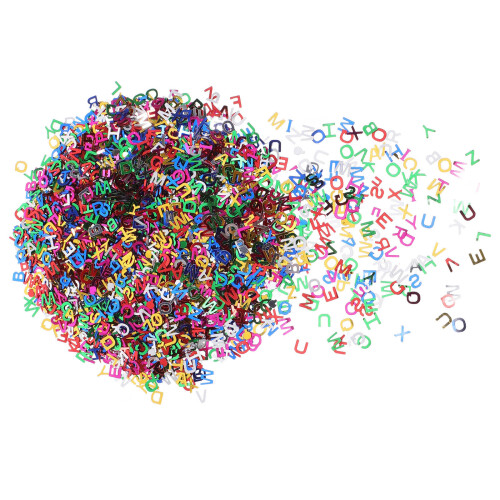 2Pcs 90G/Pack 8Mm Mixed Alphabet Sequin Letters For Diy Crafts